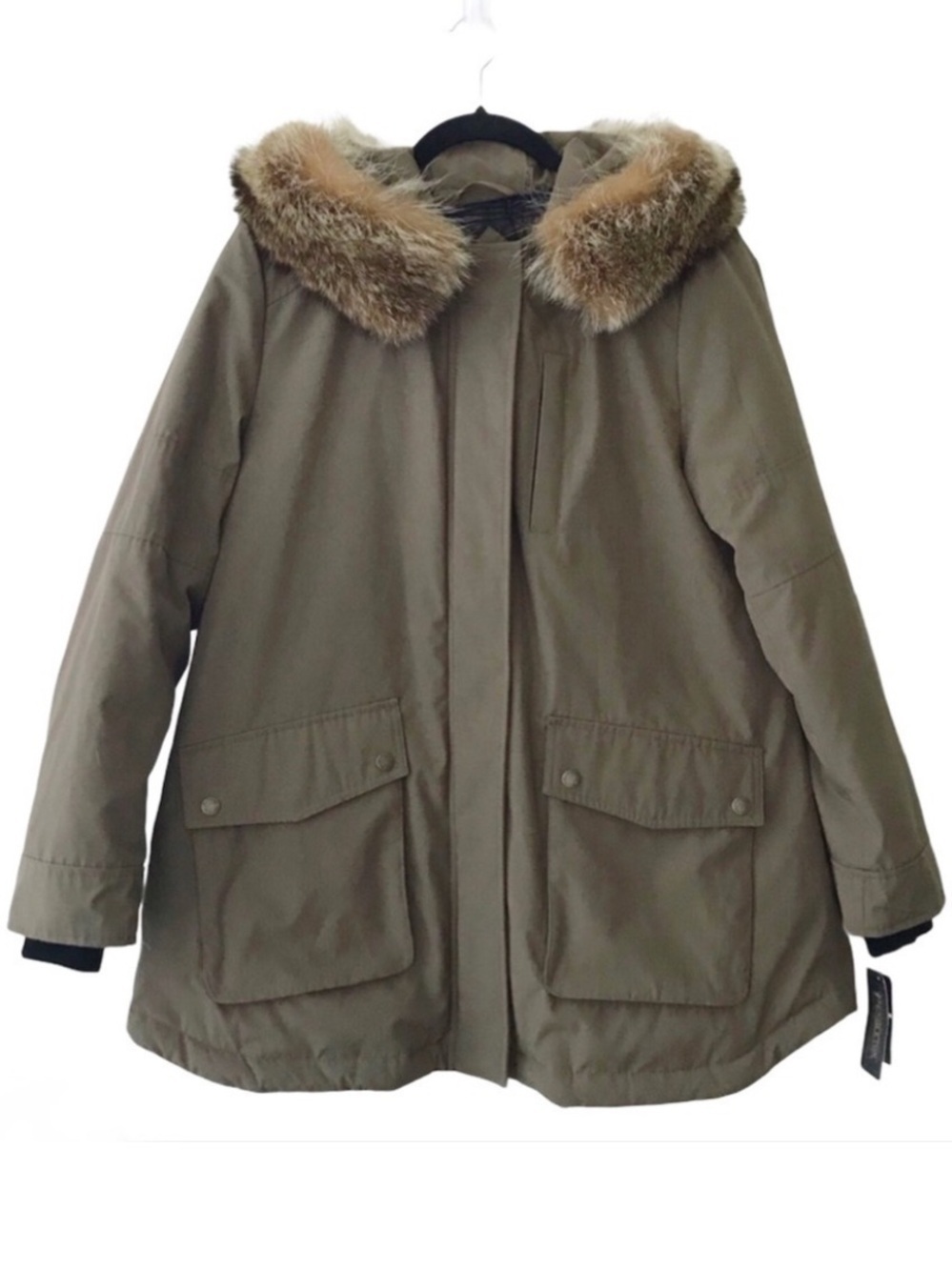 Pendleton Dawson Genuine Fur Trim Down Parka in Toffee NWT Medium